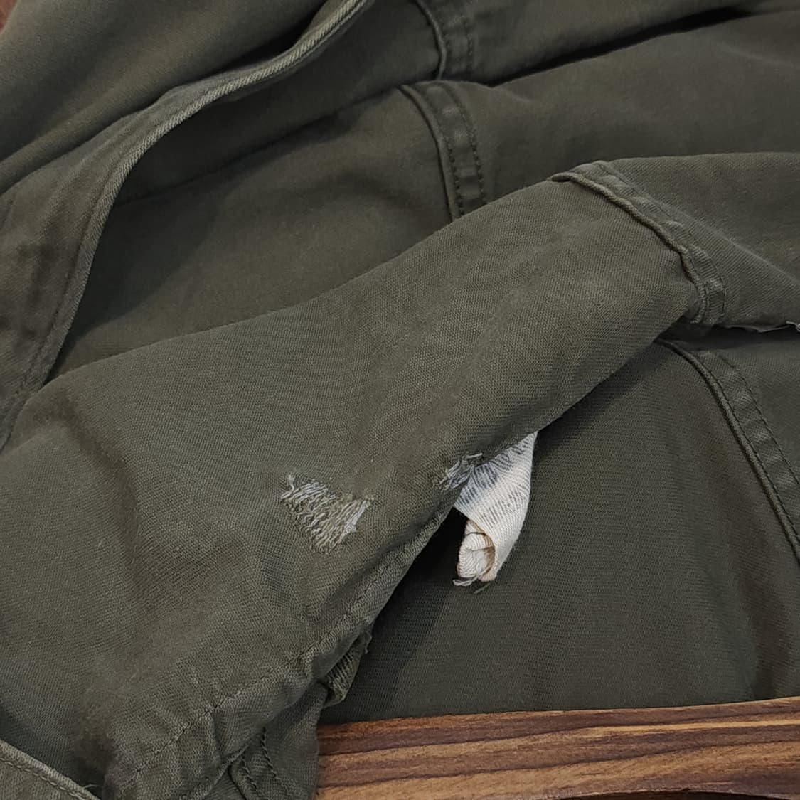 빈티지 프랑스군 m64 밀리터리 모즈파카 올리브 그린 페이딩 92C 상품이미지10