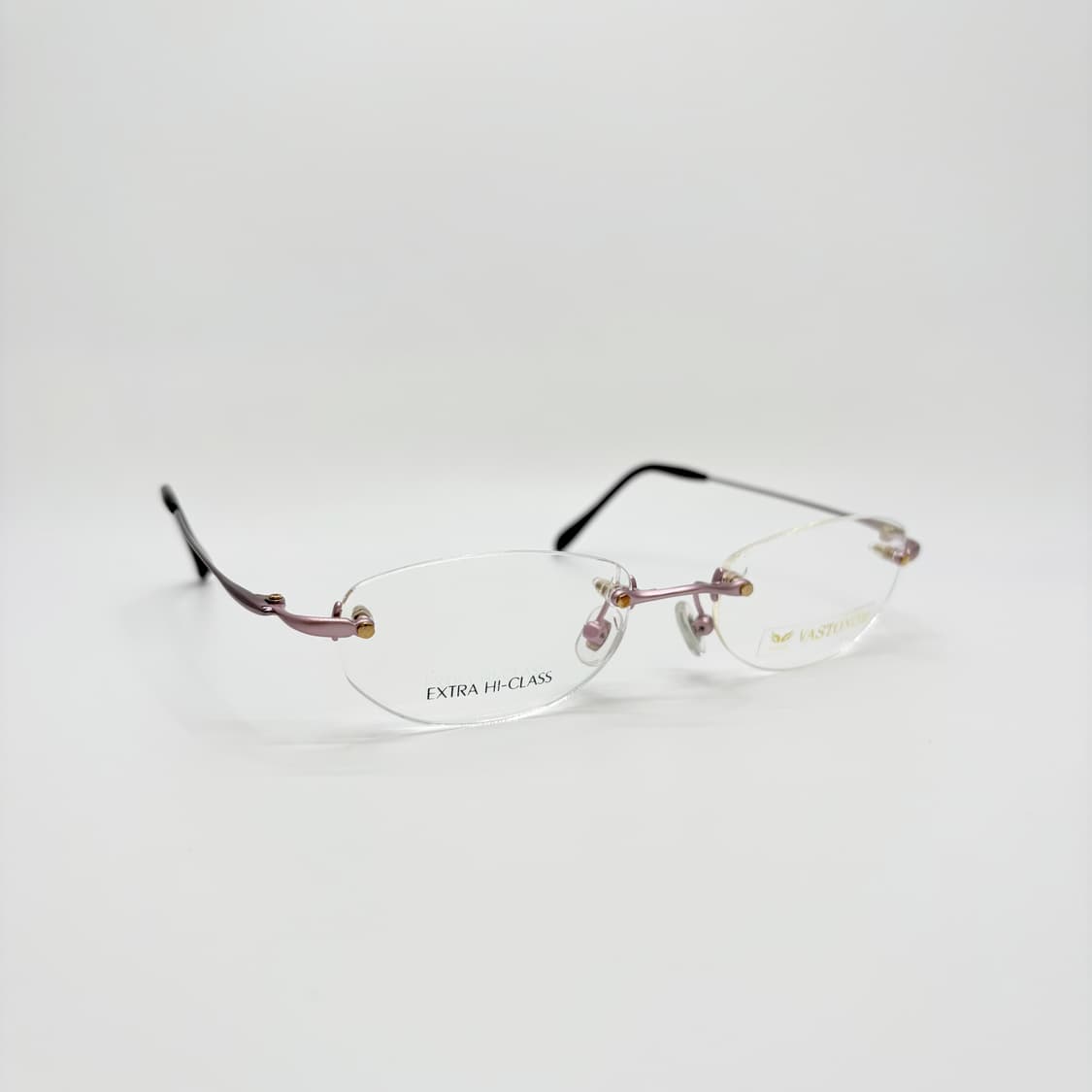 VASTONOM 티타늄 핑크 오벌 무테 상품이미지2