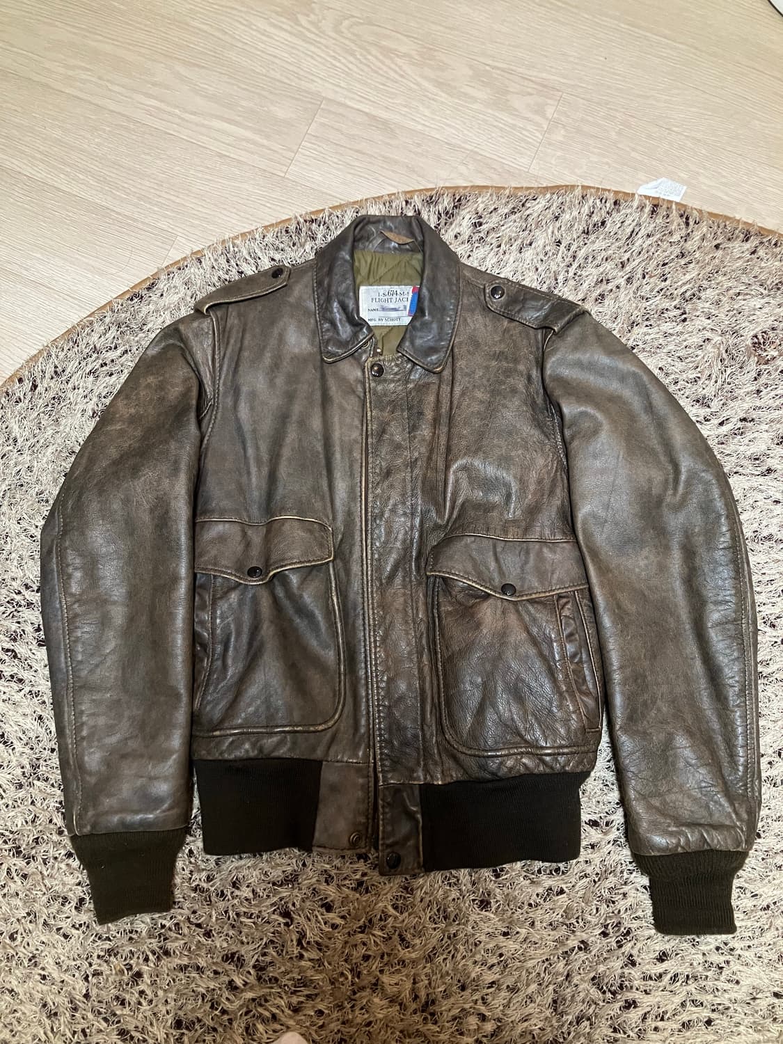 70~80s schott a-2 플라이트 자켓 상품이미지2