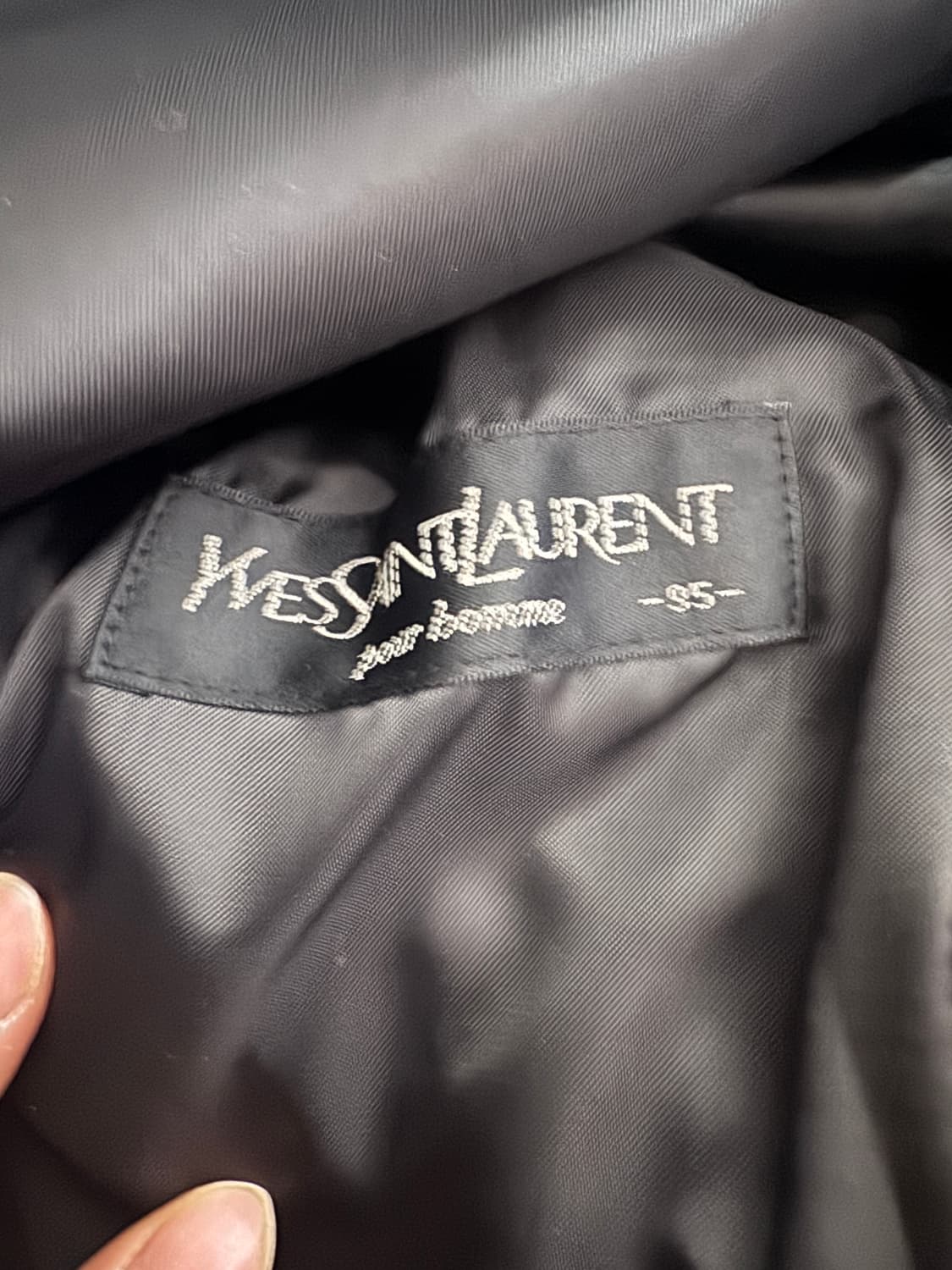 희귀!! 입생로랑 뿌르옴므 하프 코트 블랙 M 상품이미지3