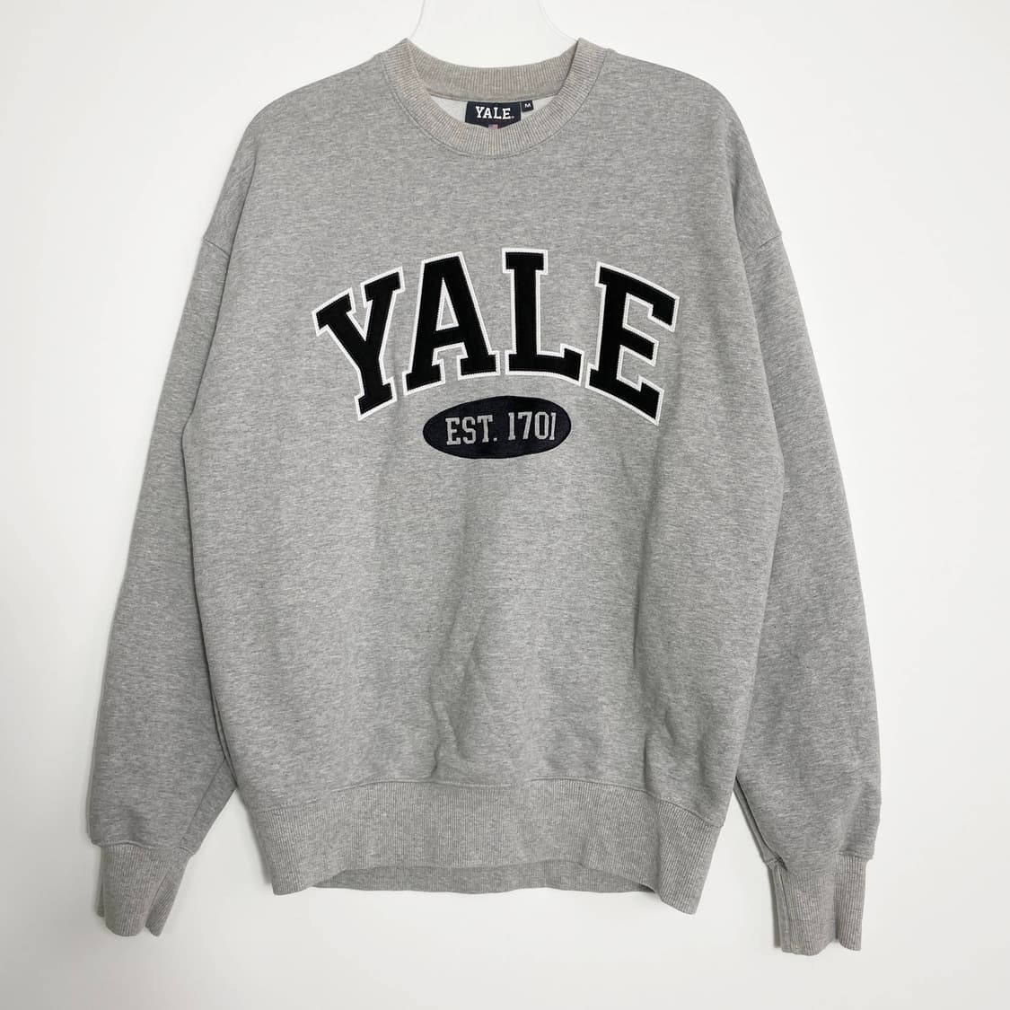 D2 예일(YALE) 2톤 아치 스웨트셔츠 그레이 M사이즈 상품이미지1