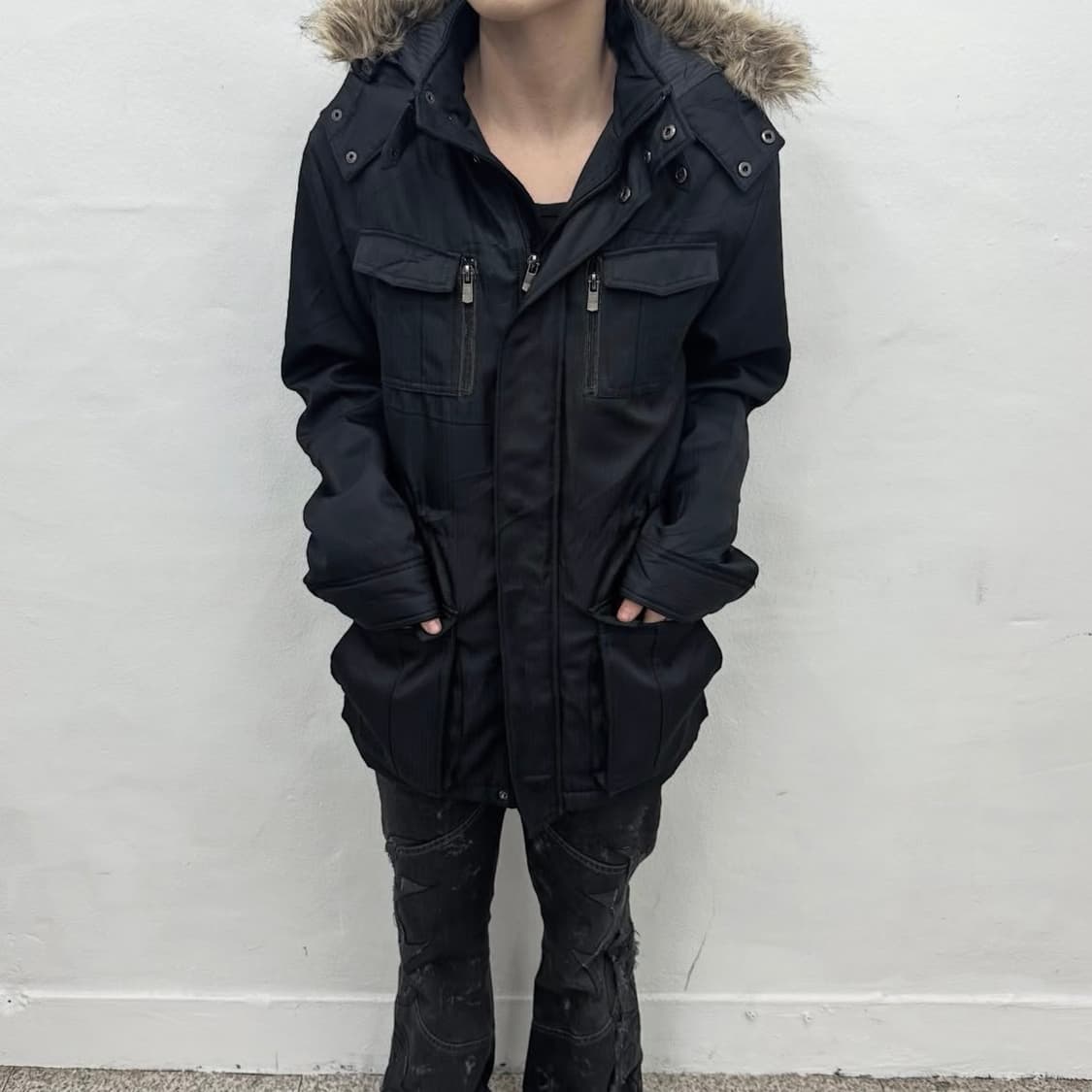 Y2K fur coat jacket 상품이미지3