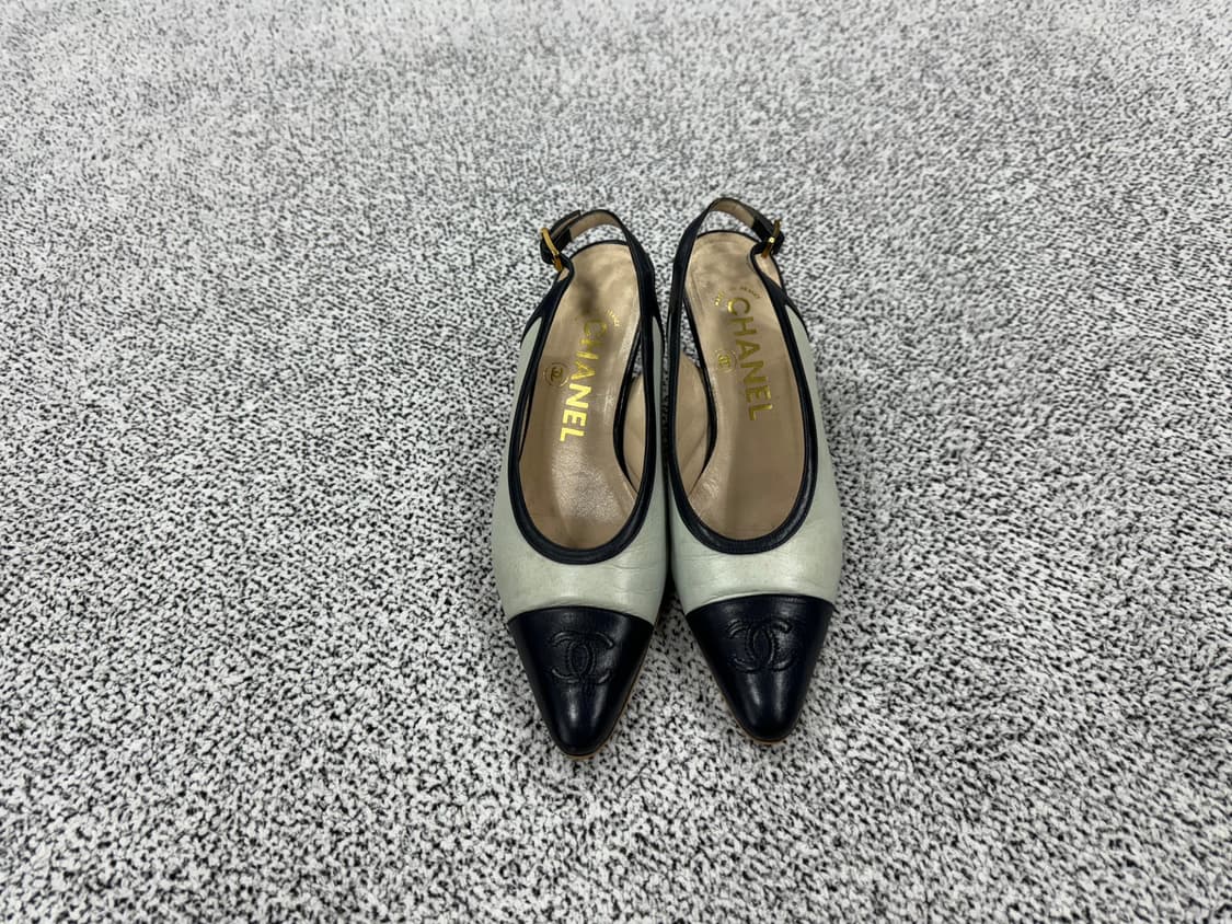 샤넬 빈티지 투톤 슬링백 상품이미지1