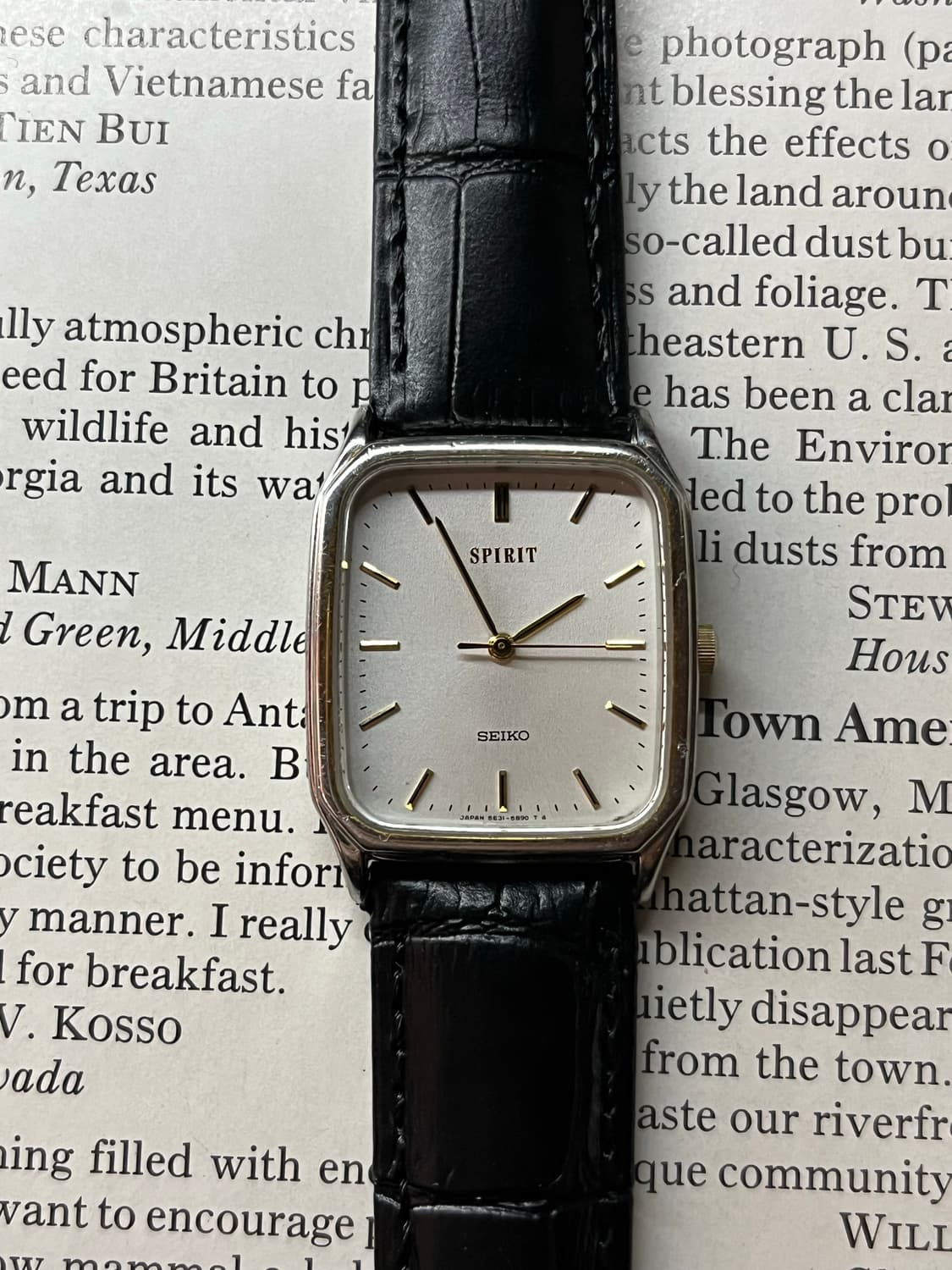 Vintage Seiko Quartz Spirit Tank Watch 상품이미지1