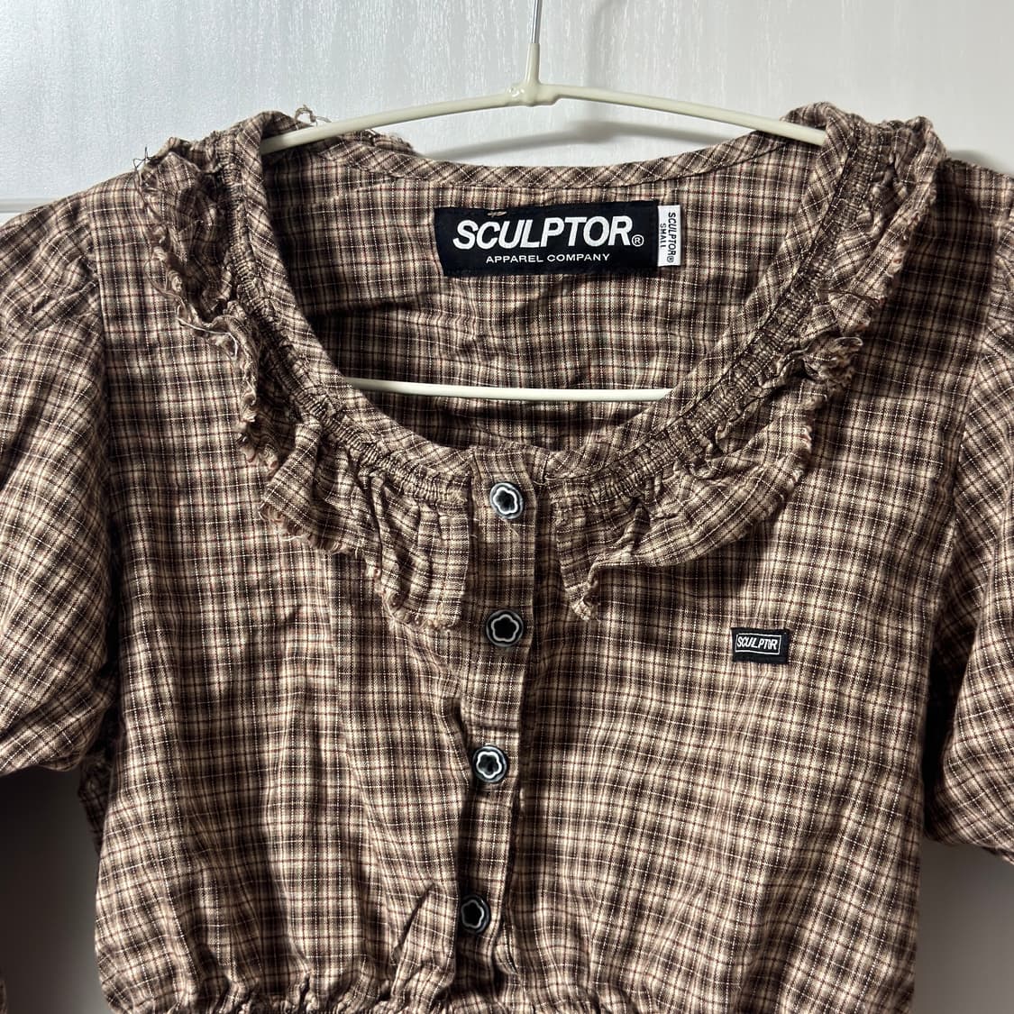 스컬프터 크롭 블라우스 상품이미지3