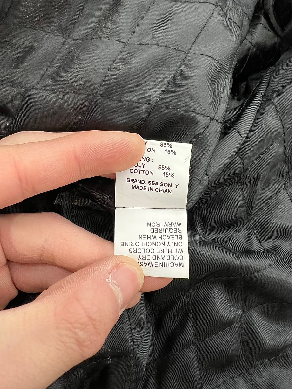 시즌와이 시퀸 블랙 스터드 논카라 게스터 봄버 자켓 상품이미지9