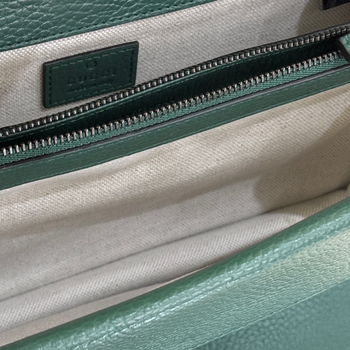 [정품] 구찌 디오니서스 그린 레더 스몰 숄더백 400249 상품이미지8