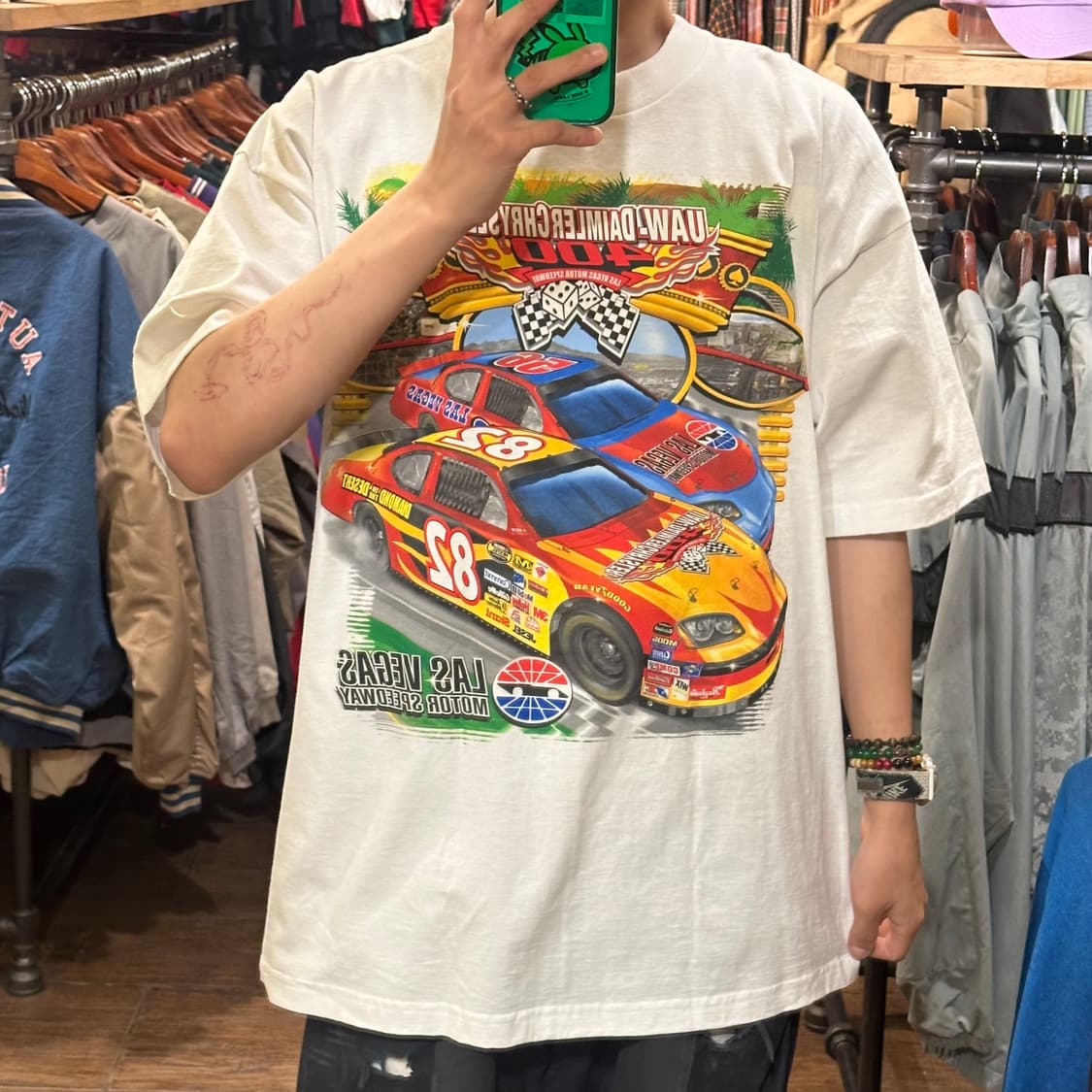 [HI] 빈티지 카 반팔티 화이트 상품이미지2