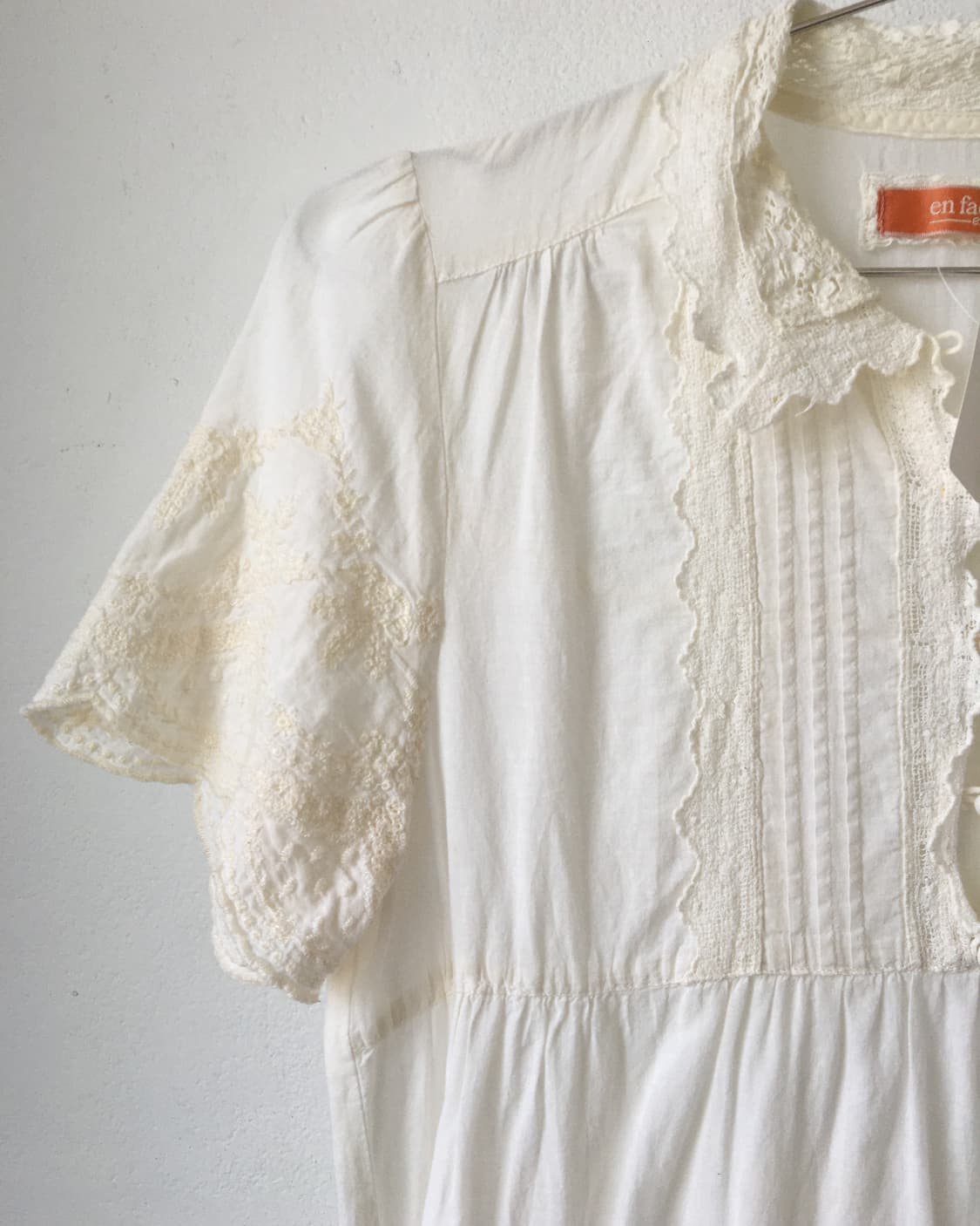 Ornament point shirt onepiece 상품이미지4