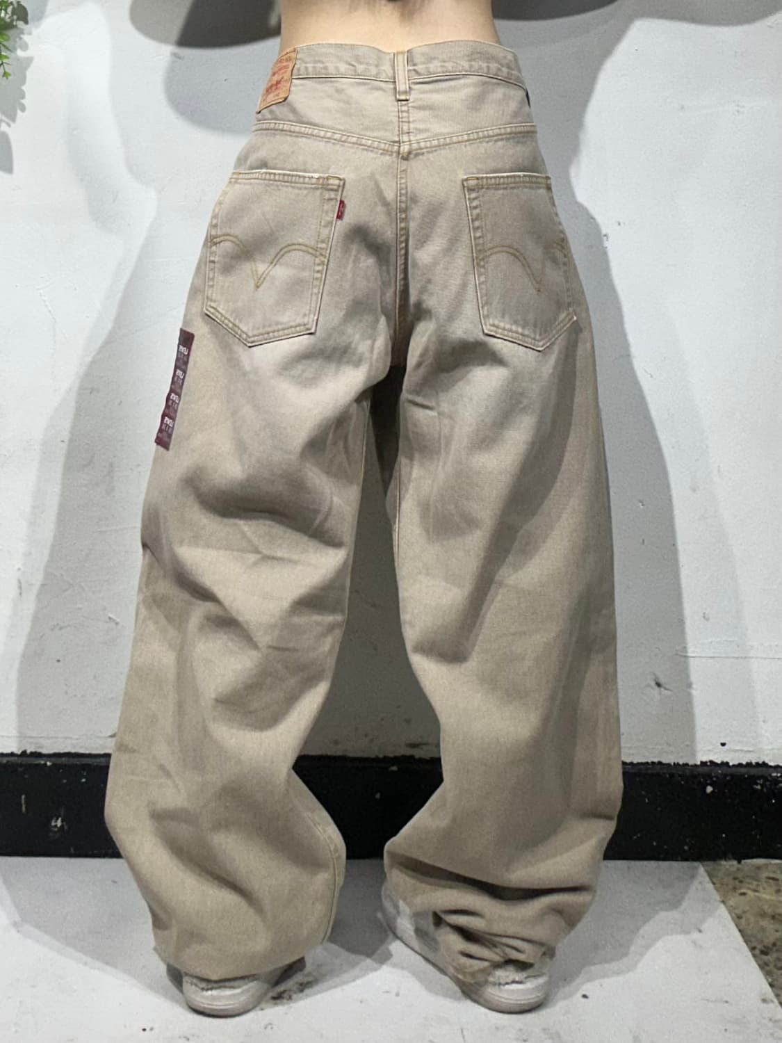 리바이스 569 와이드 베이지 대장급 데님 팬츠 청바지 36 상품이미지3