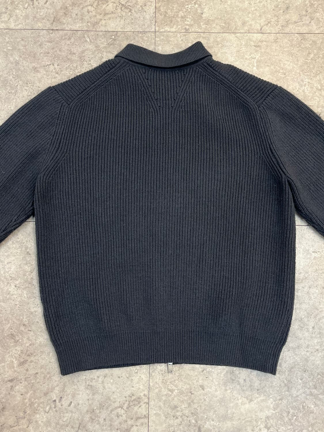 수아레 니트 카라 투웨이 집업 차콜 #csz3552 상품이미지7