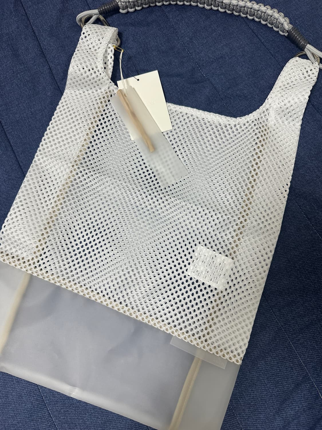 새상품 XLIM 엑슬림 시놉시스 EP.7 메쉬 백 화이트 상품이미지3