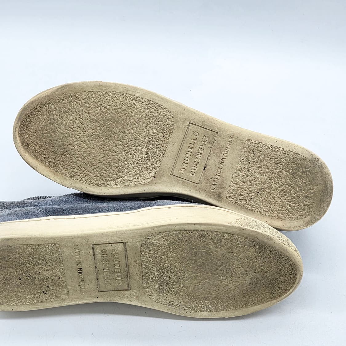 브루넬로 쿠치넬리 스웨이드 로우탑 스니커즈 블루 (40) 상품이미지3