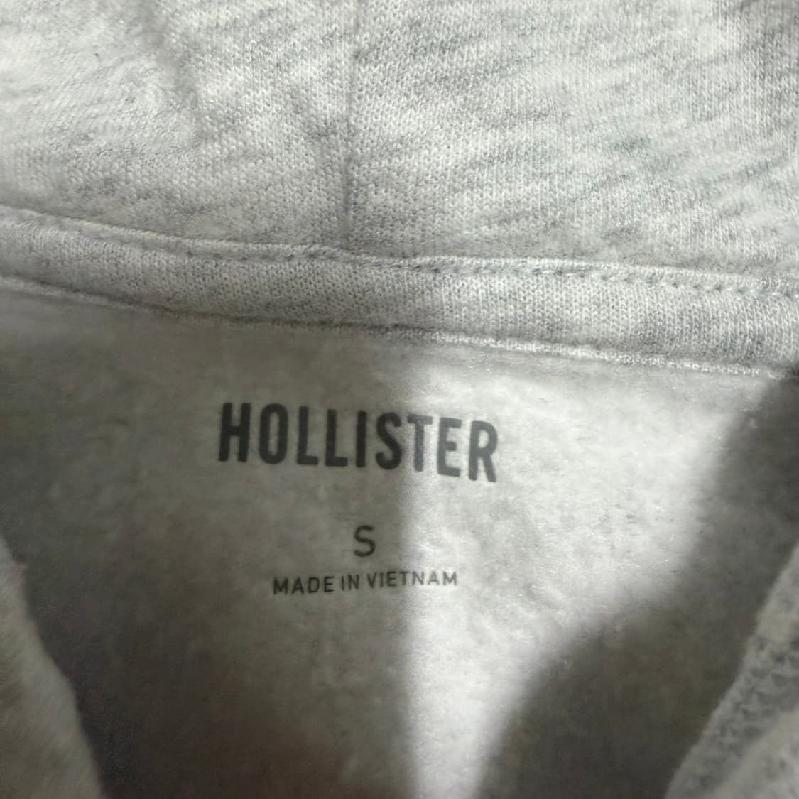 슬림핏 홀리스터 그레이 후드집업 s 상품이미지3