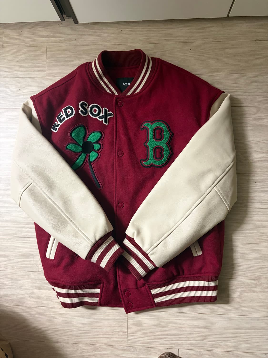 MLB 레드삭스 플로럴 자수 바시티 m 상품이미지1