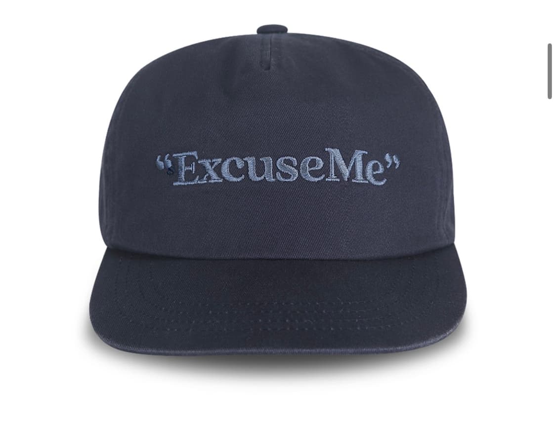 Excuse Me 5-Panel Cap_Washed Navy 상품이미지1
