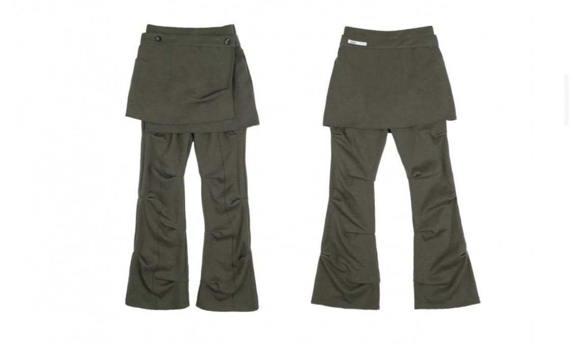 Wrap over Tuck Pants / Khaki 상품이미지2