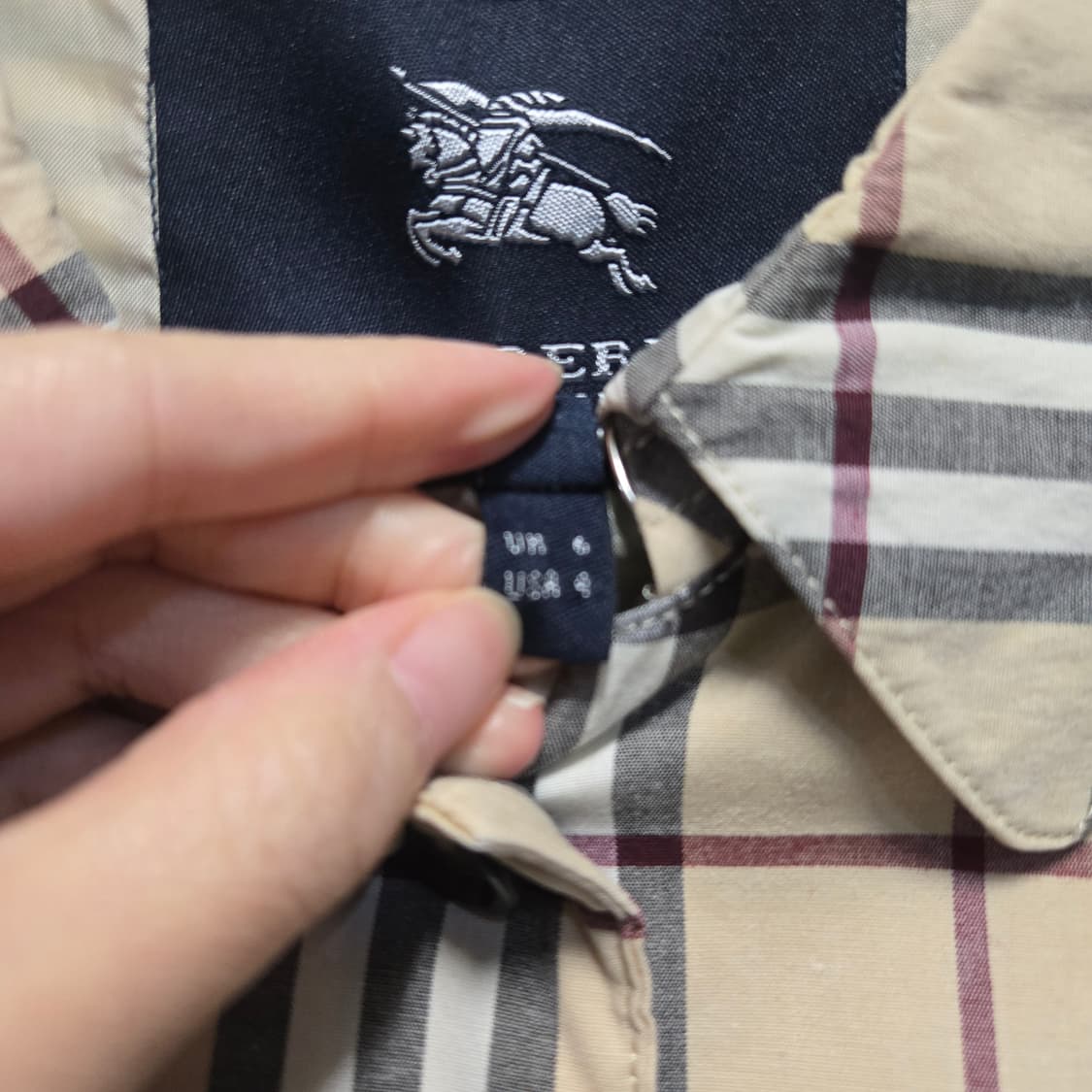 버버리런던 노바 체크 싱글 코트  상품이미지6