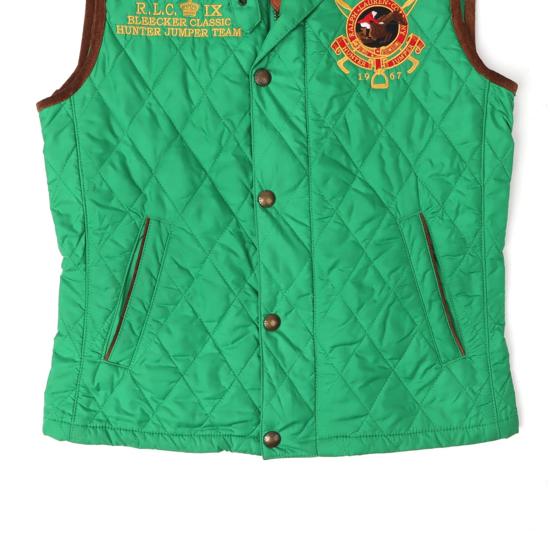 랄프로렌 라이트 그린 rlc 퀄팅 베스트 상품이미지4