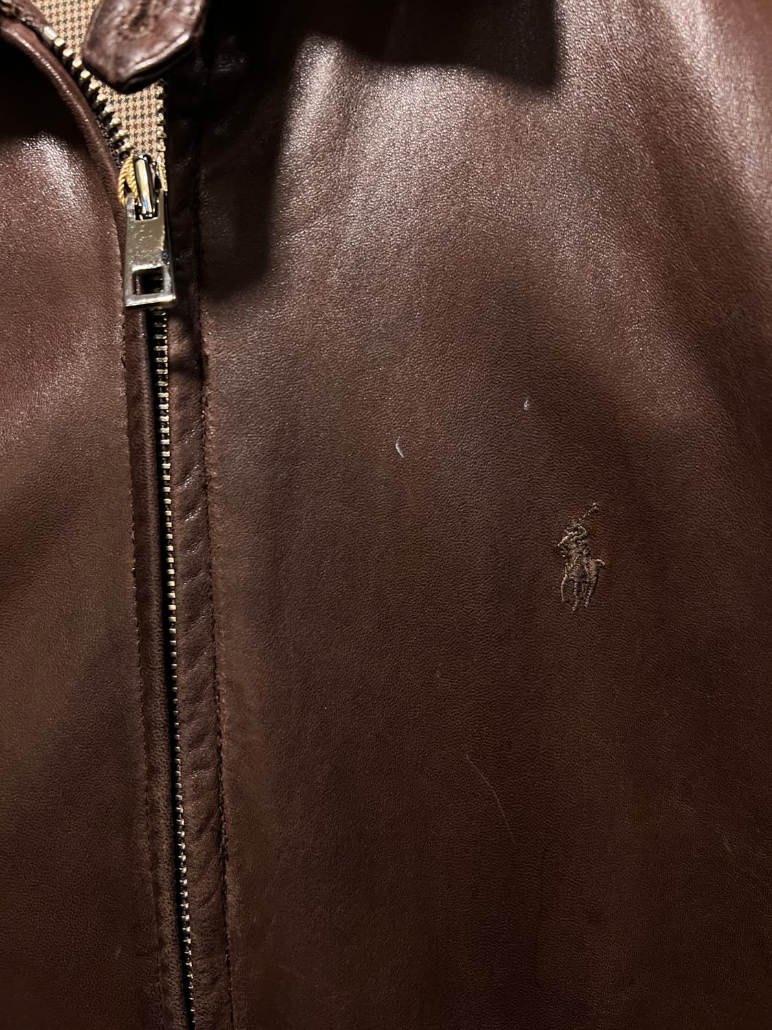 [M]폴로 랄프로렌 맥스웰 브라운 램스킨 레더 자켓 상품이미지3