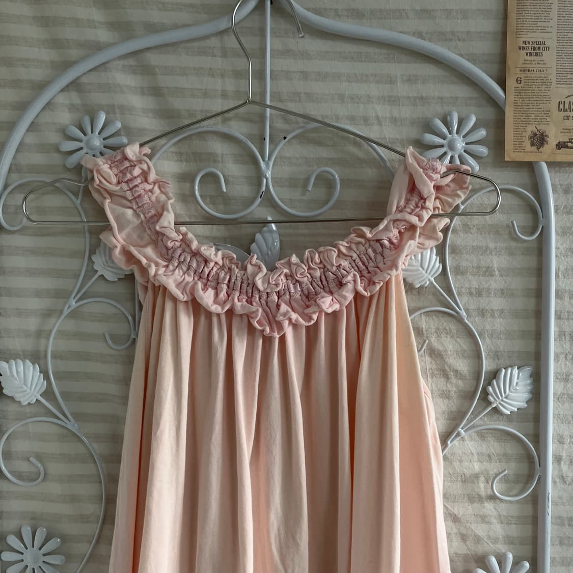 빈티지 딸기 우유 핑크 레이스 나시 원피스 923 y2k 스트릿 모리 갸 상품이미지5