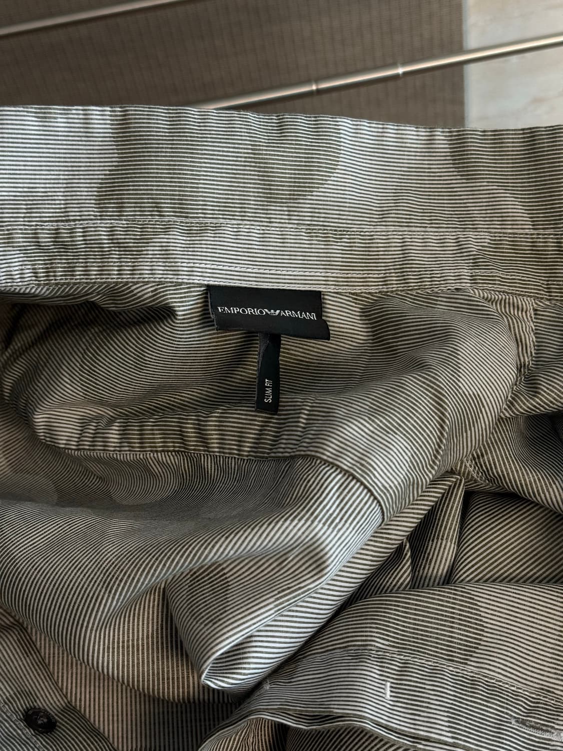 아르마니 스트라이프 셔츠 M 상품이미지2