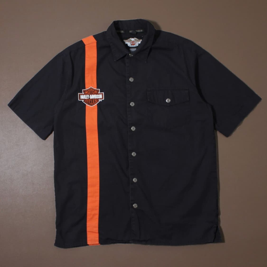 90's Harley-Davidson 할리 데이비슨 레이싱 워크 반팔셔츠 상품이미지1