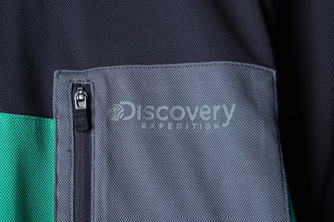 (XL) 디스커버리 반팔 카라 티셔츠 기능성 포켓 그린-H30283 상품이미지5