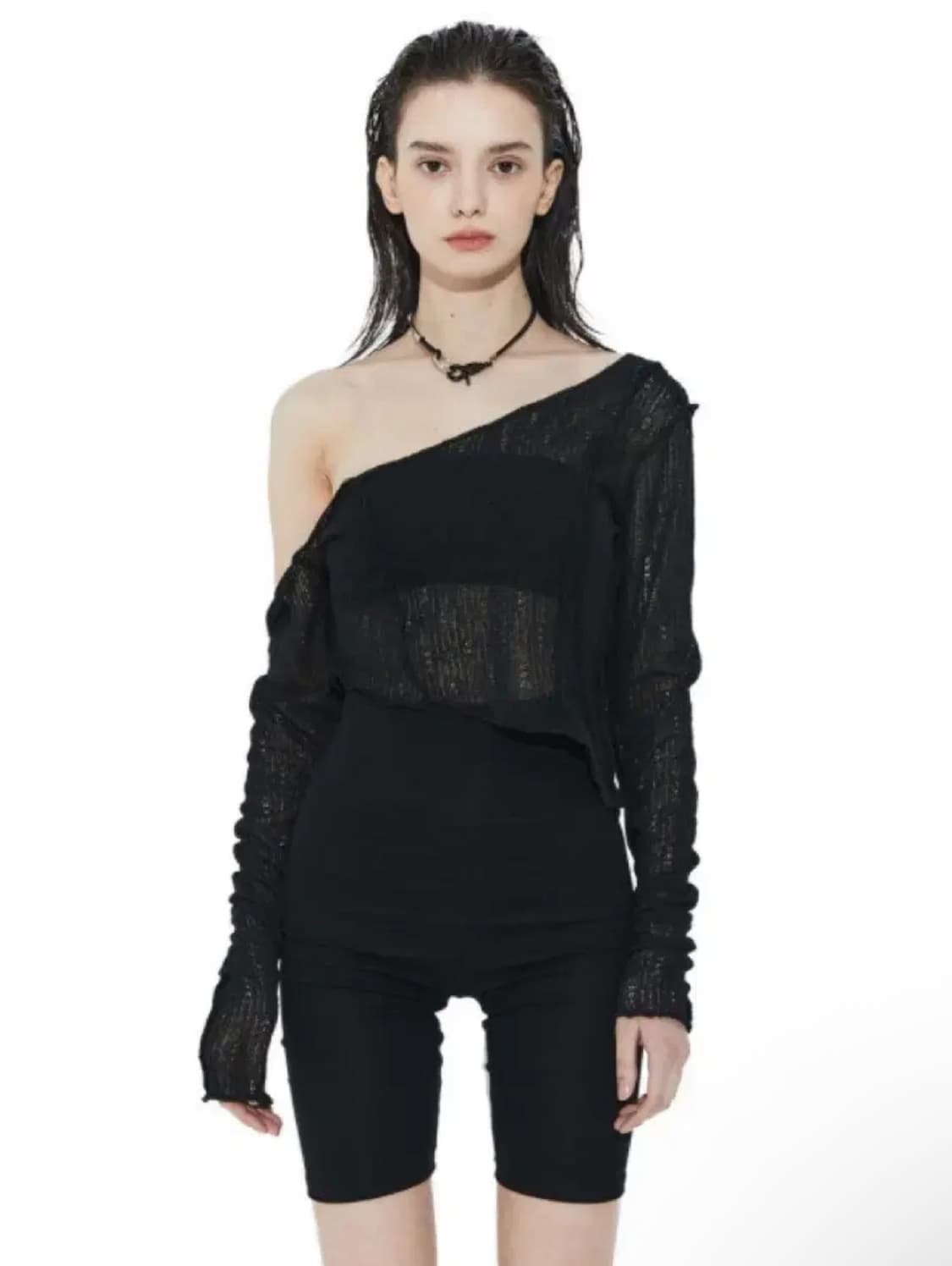 보헤미안서울 언발 니트 펑크 고딕 고스 페어리 그런지 상품이미지1