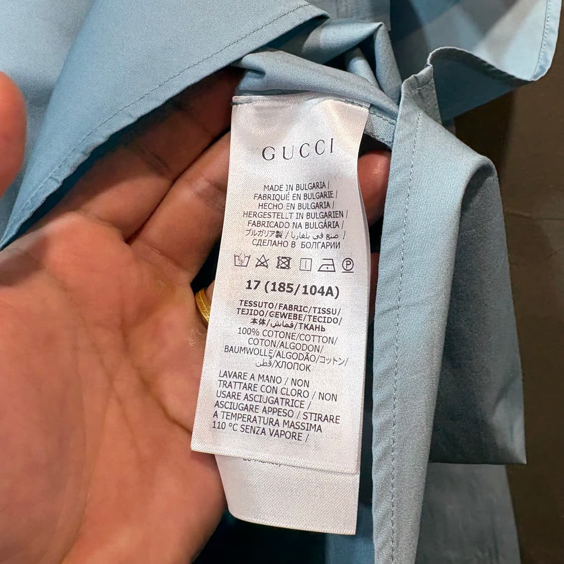 [L] GUCCI 구찌 유니폼 셔츠 상품이미지6