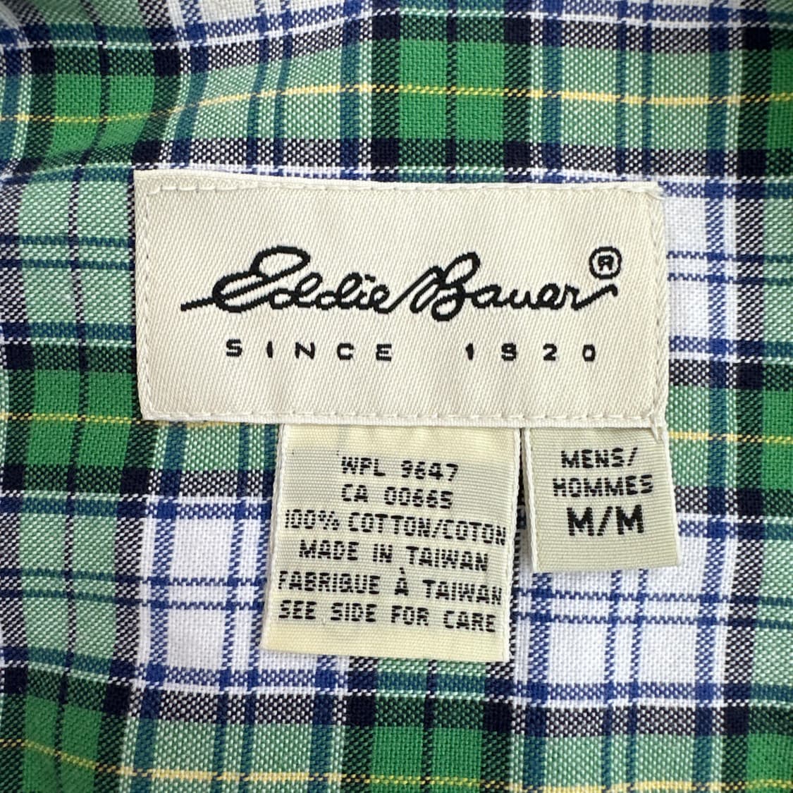 [체감 L-XL] 에디바우어 빈티지 그린 플래드 체크 반팔 셔츠 M 상품이미지9