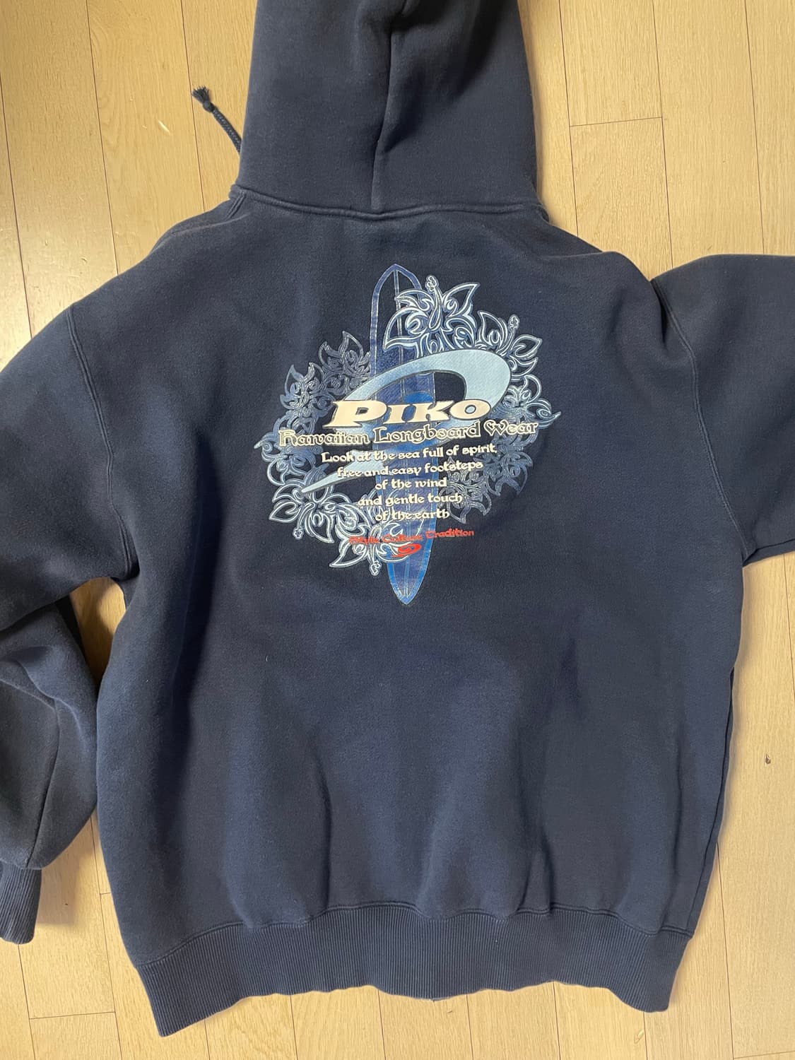 빈티지 piko 후드집업 네이비 상품이미지2