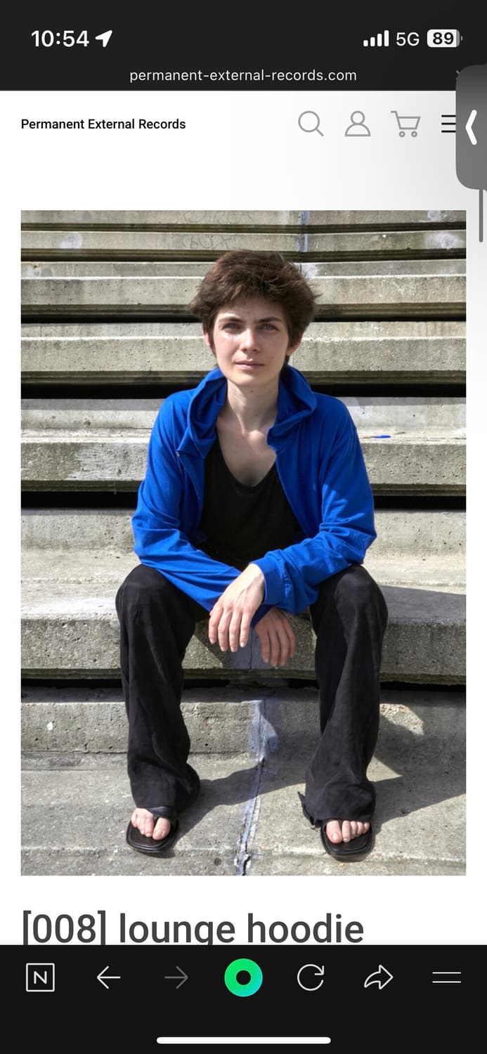 머듈 라운지 후드집업 블루 1사이즈 상품이미지1