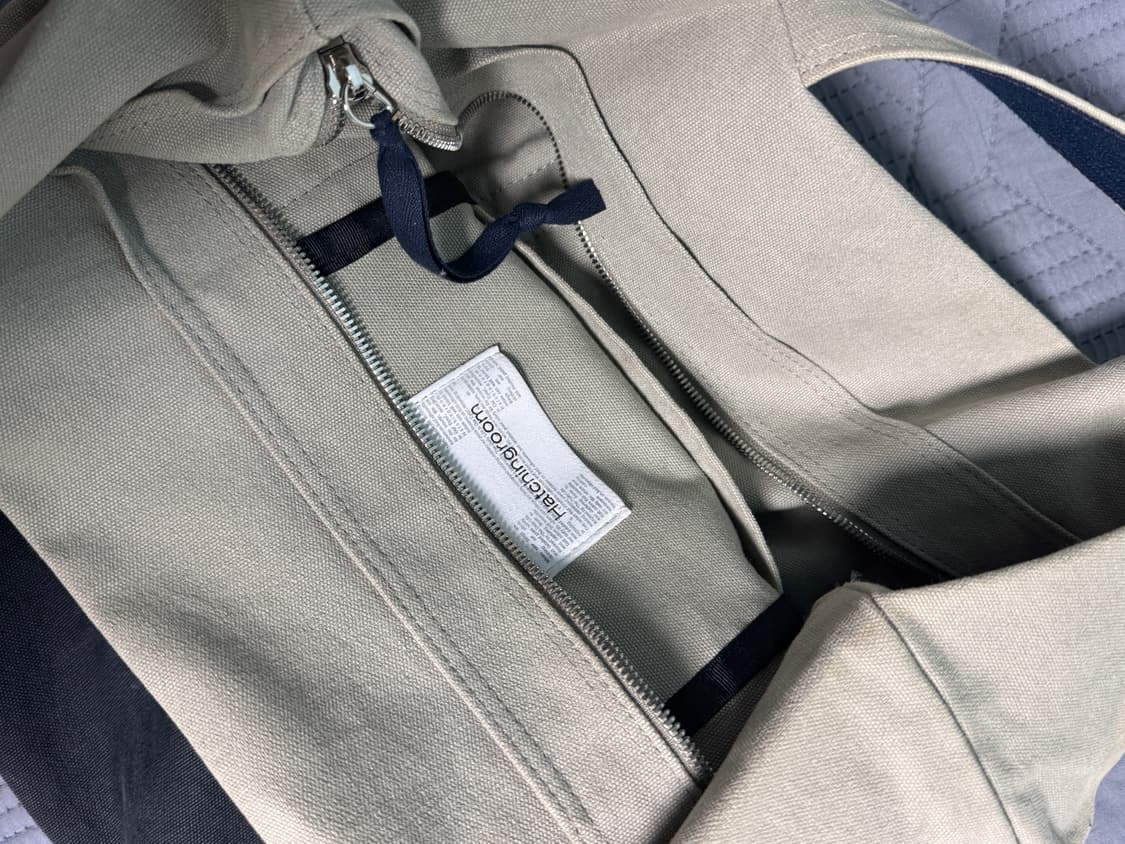 해칭룸 클래식 토트백 그레이/네이비 상품이미지3