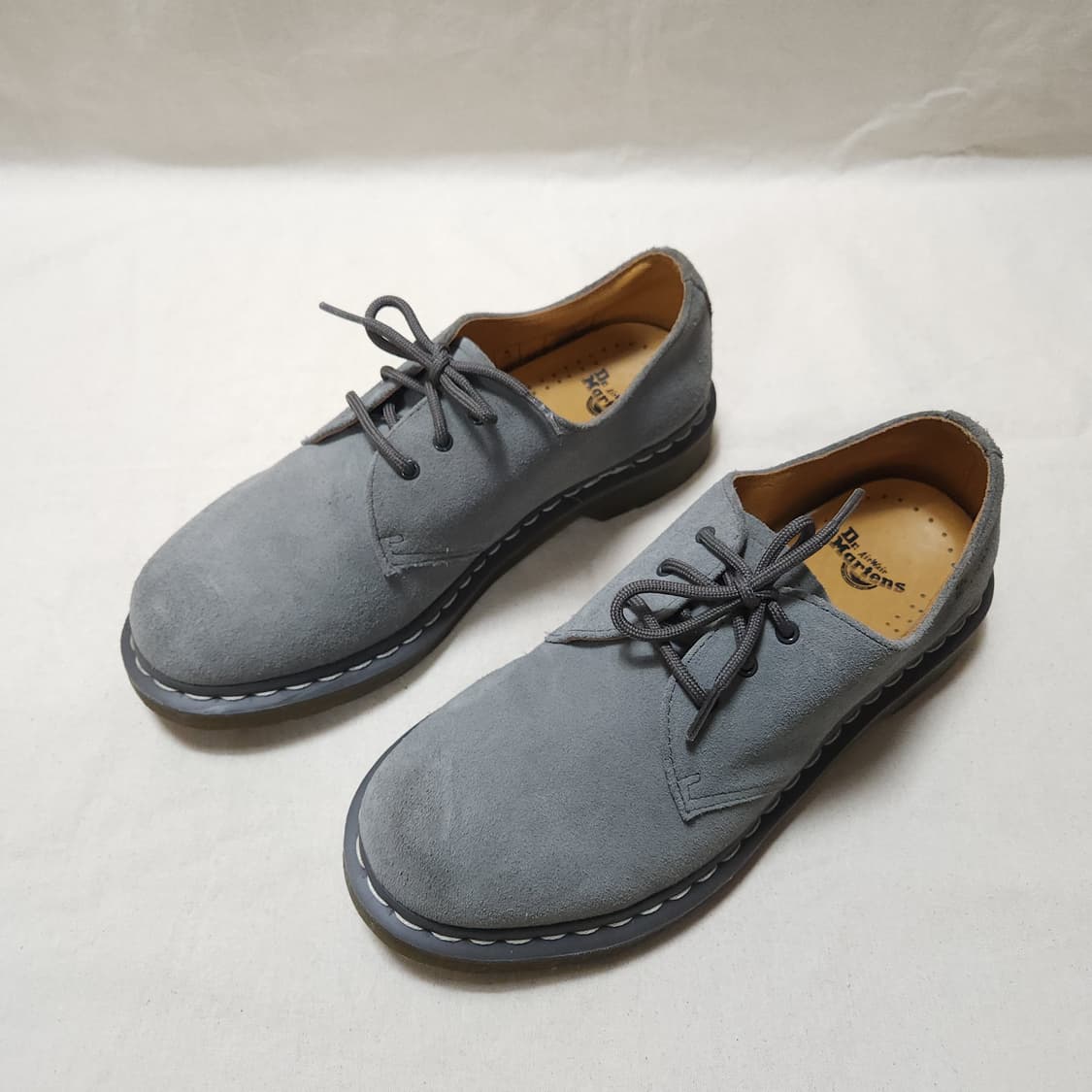 [8UK] 닥터마틴 1461 그레이 스웨이드 3홀 (260~265) 상품이미지1