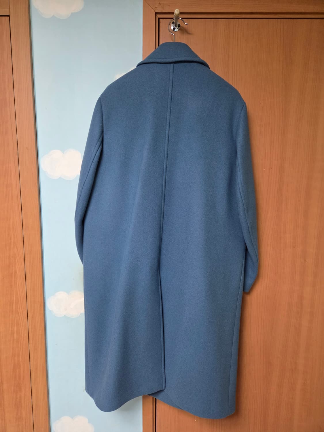 [L] 애프터프레이 셔먼 롱 피코트 블루 상품이미지4