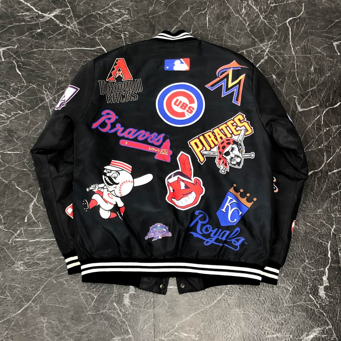 L MLB 올스타즈 봄버 바시티 자켓 상품이미지5