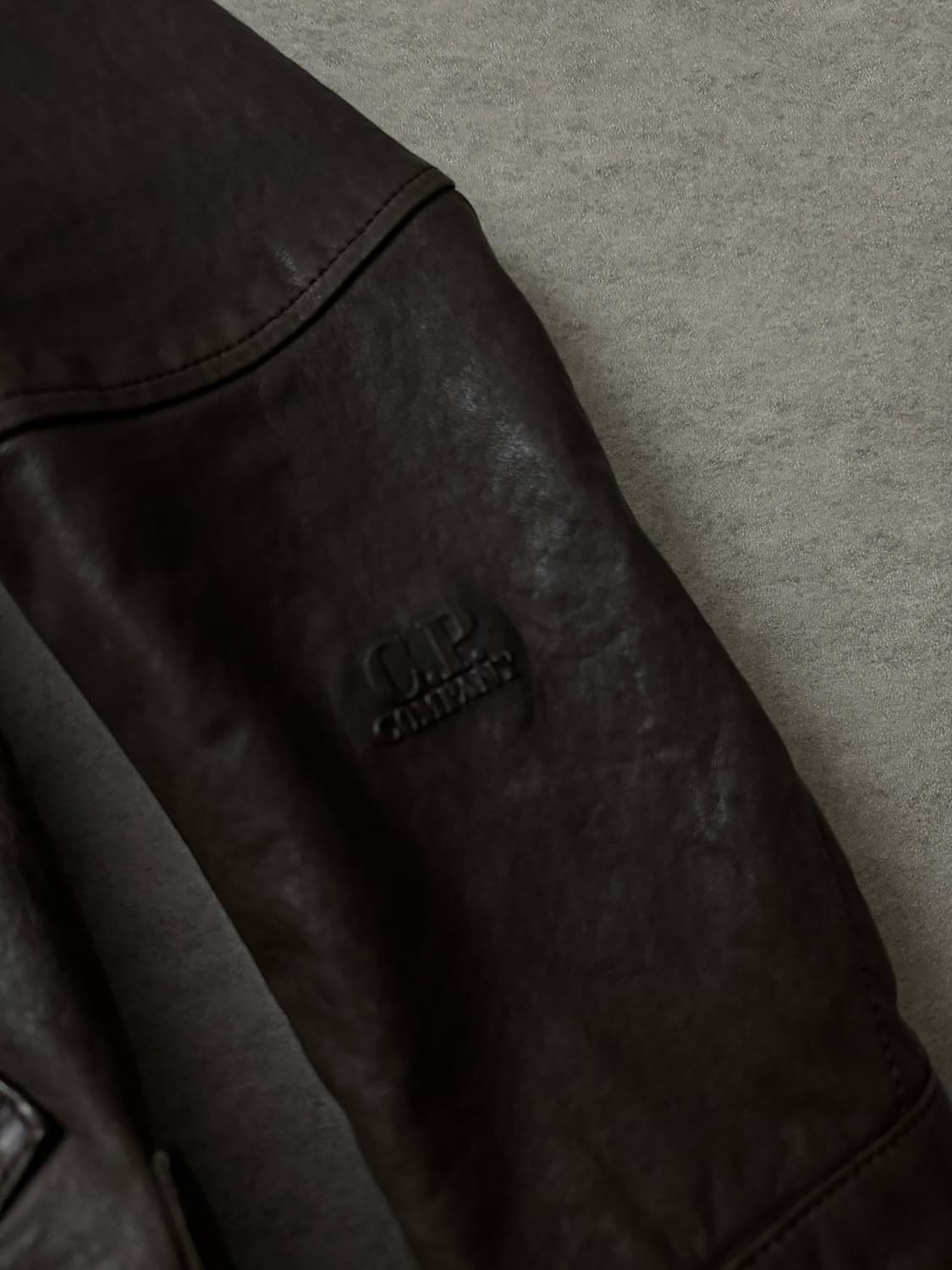 CP컴퍼니 고글 램스킨 레더자켓 상품이미지4