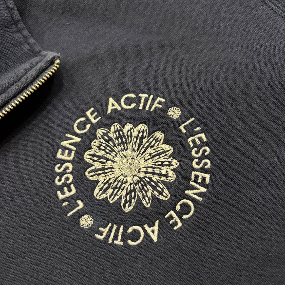 마르디 메크르디 네이비 플라워 하프집업 맨투맨 C386 상품이미지4