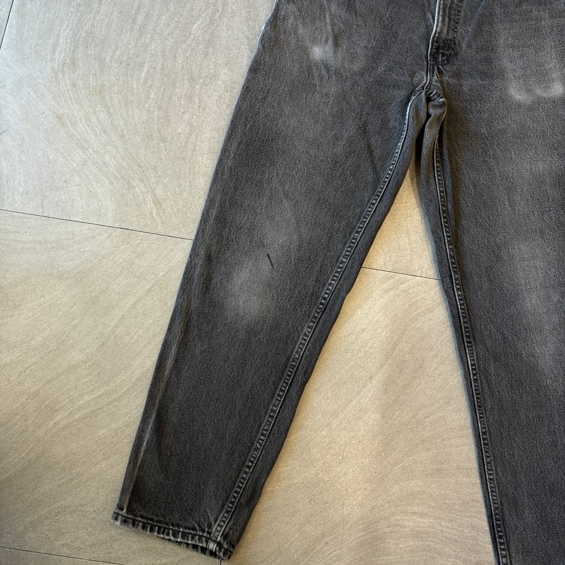 90s Levis 리바이스 550 데님 오렌지탭 블랙 팬츠  상품이미지7