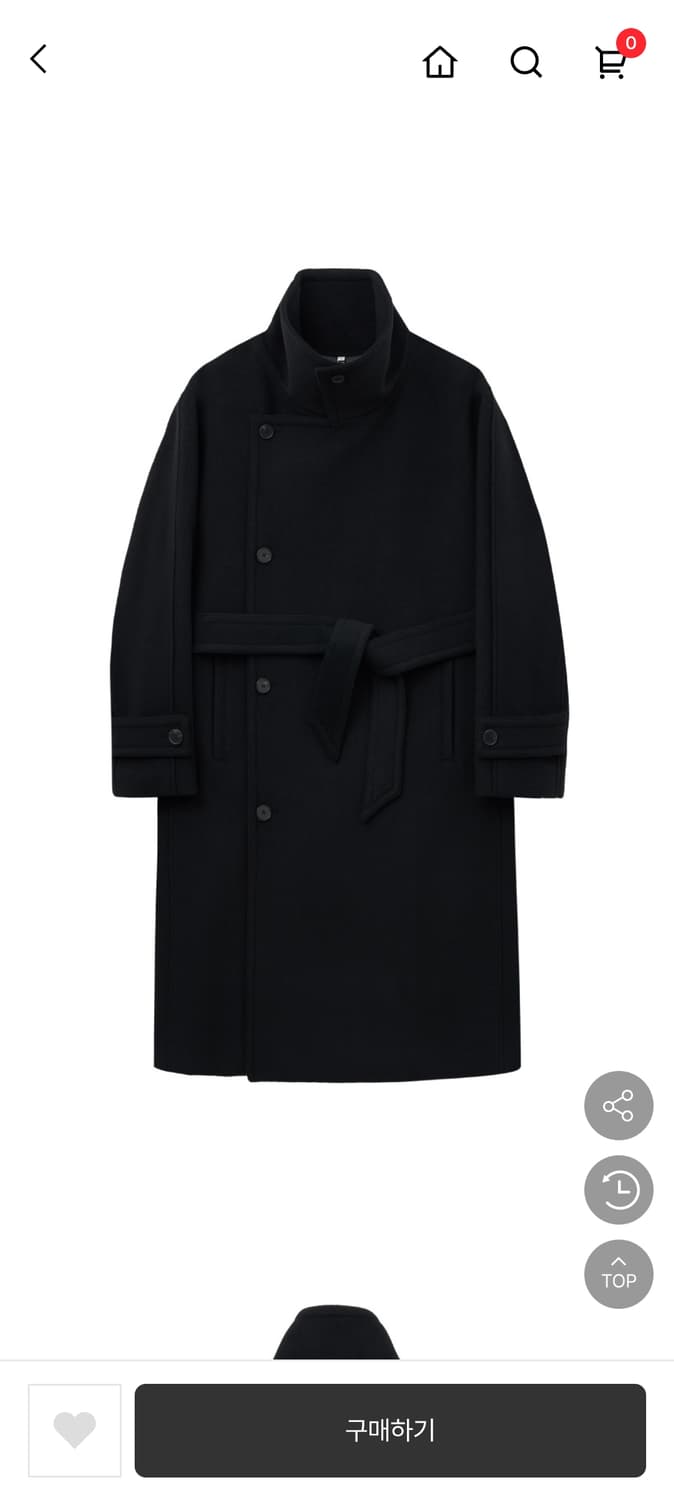 [48] 노이어 캐시미어 오버핏 랩코트 상품이미지4