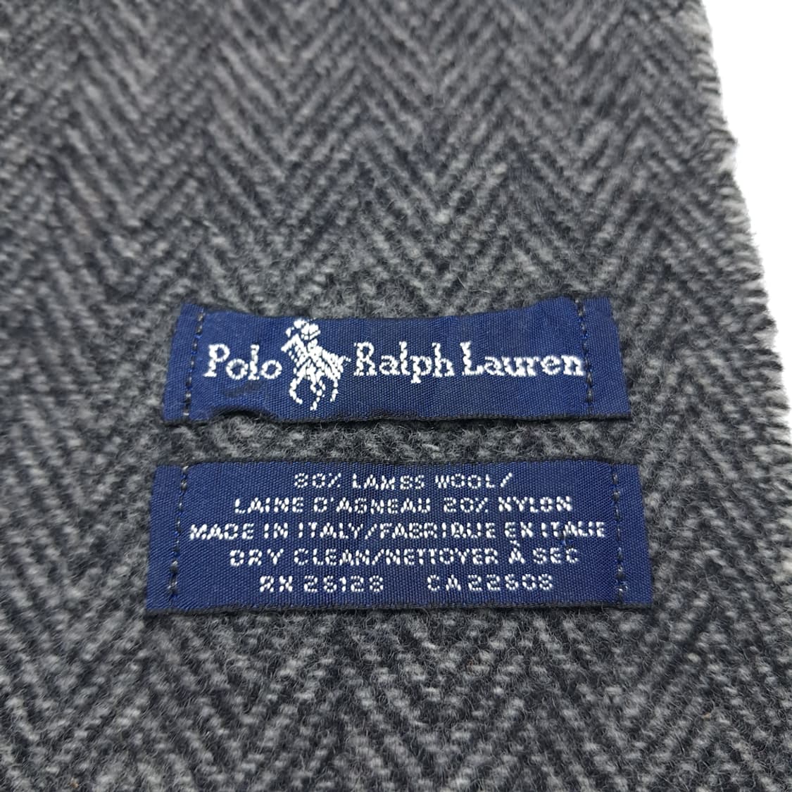 MX562 폴로 00s 이태리판 램스울 양면 윈도우페인 헤링본 머플러 상품이미지4