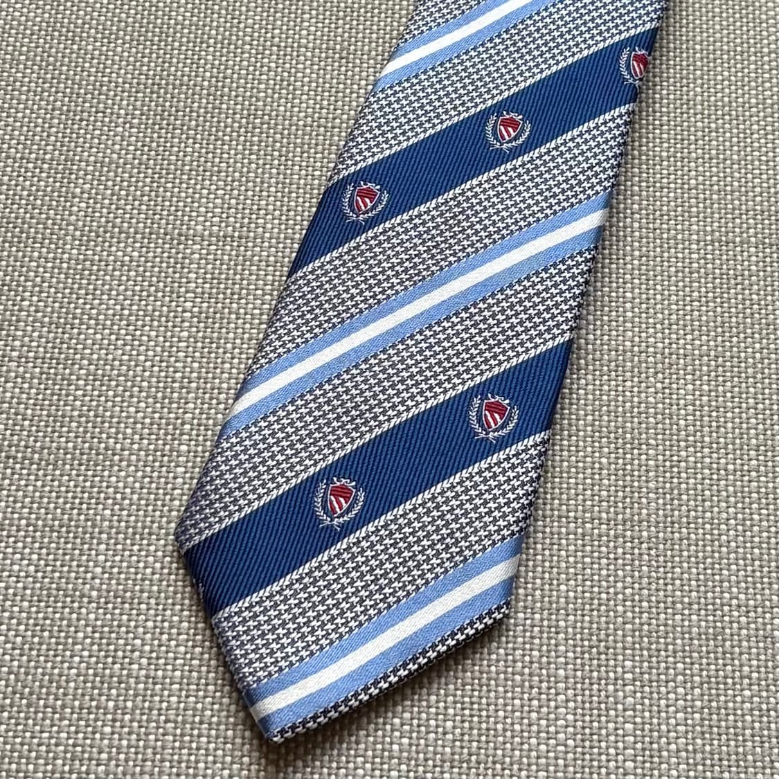 90s 폴로 랄프로렌 쉴드 레지멘탈 실크 타이 상품이미지3