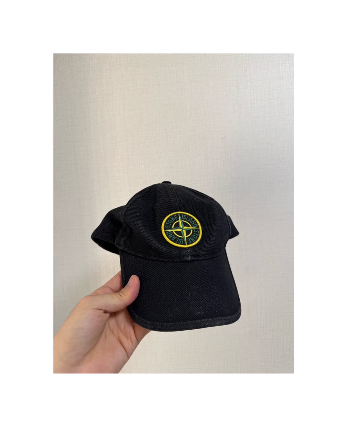 스톤아일랜드 블랙 볼캡 상품이미지1