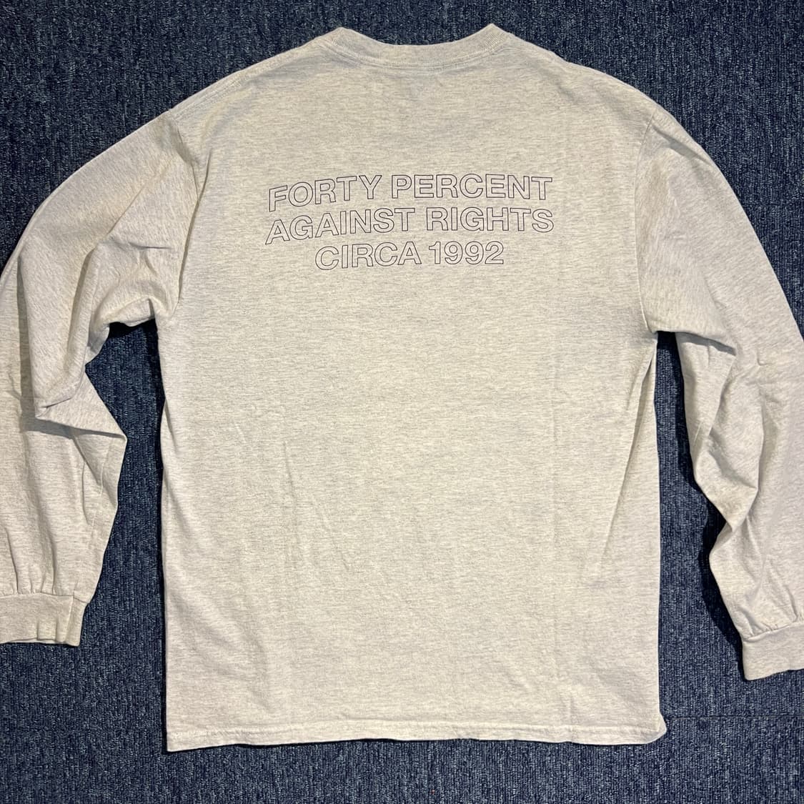 FORTY PERCENT AGAINST RIGHTS 그래픽 티셔츠 상품이미지2