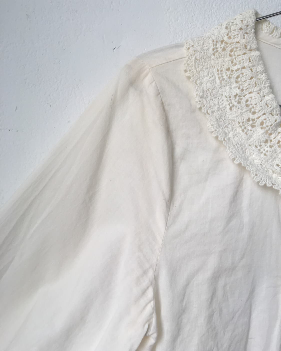 Crochet collars point blouse 상품이미지3