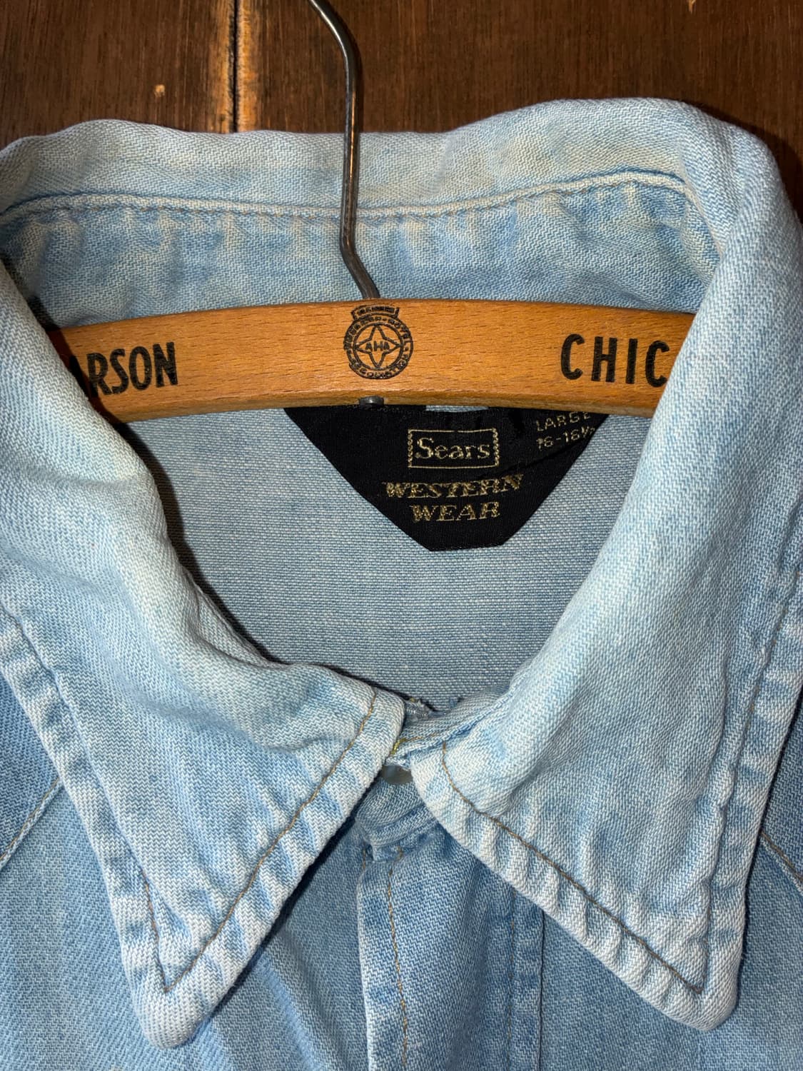 1980s Sears Western Wear Denim Shirt 상품이미지2