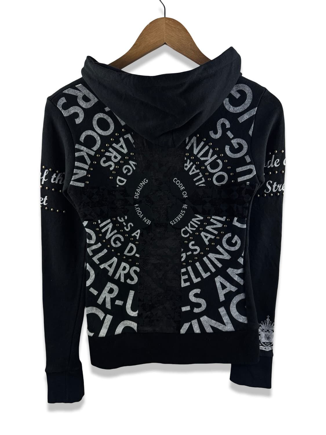 JPN Y2K 스터드 딱붙 후드집업2731 상품이미지1