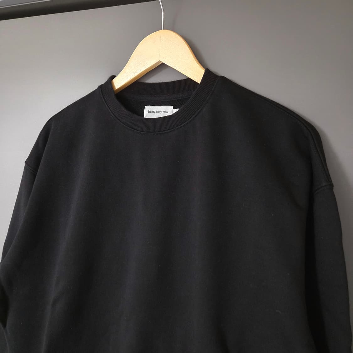 [1] 스테디에브리웨어 데일리 스웻셔츠 블랙 / SEW 상품이미지3
