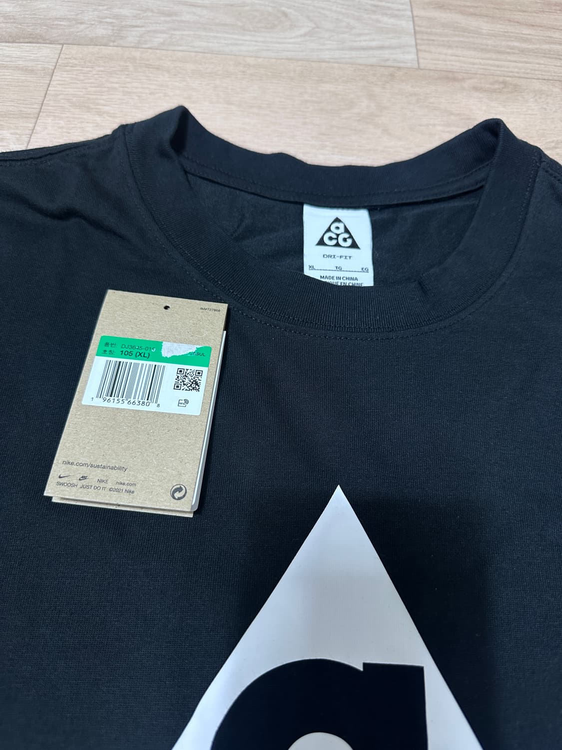 [XL]나이키 ACG HBR 반팔 티셔츠 블랙 상품이미지5